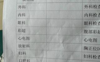咸宁市葫芦岛入职体检报告